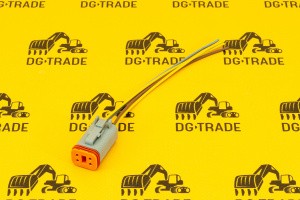 Разъем гнездовой заднего стоп-сигнала JCB (С проводом) 7214/0002